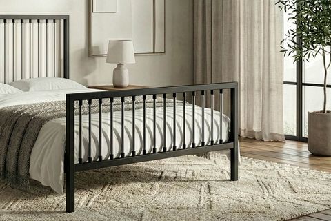 BREEZE METAL KARYOLA, SİYAH, GRİ 160X200