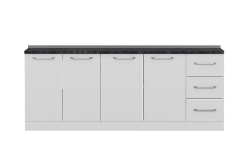 MİNAR 210 CM MUTFAK DOLABI BEYAZ 210-B2-ALT MODÜL