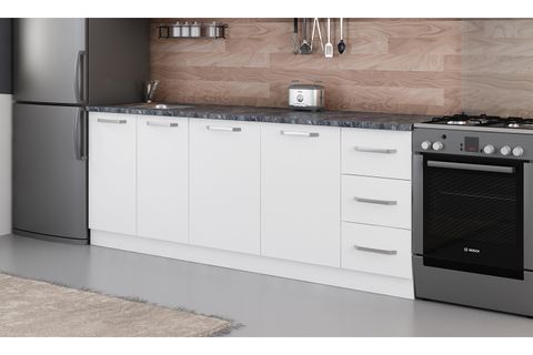 MİNAR 220 CM MUTFAK DOLABI BEYAZ 220-B2-ALT MODÜL