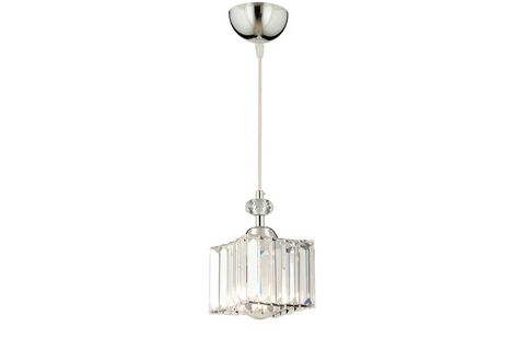 APLİQA KUĞU TEKLİ KRİSTAL TAŞLI SARKIT AVİZE, KROM