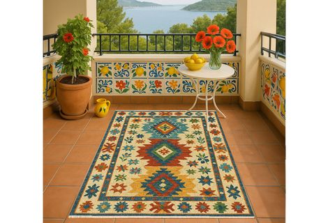 BOZKIR DESENLİ HALI, DOKUMA TABAN HALI, 340 YNG, 60X120 CM