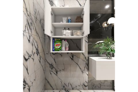YILDIZ ELEGANCE LUXE BANYO ÇAMAŞIR MAKİNESİ ÜST DOLABI