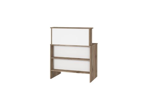 VENÜS ÇEKMECELİ BANKO, SEKRETER MASASI, ÇAM BEYAZ, 90 CM