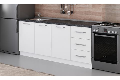 MİNAR 200 CM MUTFAK DOLABI BEYAZ 200-B2-ALT MODÜL
