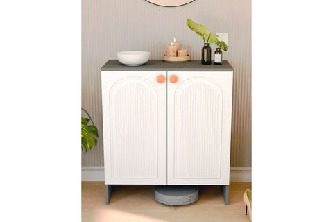 BOHA BOHEM MDF MEMBRAN KAPAKLI ÇOK AMAÇLI DOLAP, ANTRASİT BEYAZ