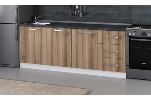MİNAR 210 CM MUTFAK DOLABI BEYAZ DORE 210-D1-ALT MODÜL