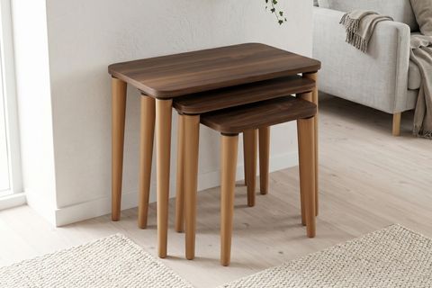 LETTO ZİGON SEHPA, CEVİZ