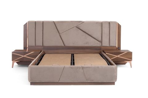 DİAMOND KARYOLA CEVİZ BRONZ