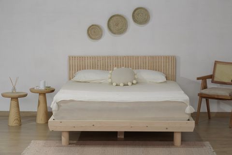 LUNA HENDRİCK AHŞAP KARYOLA, NATURAL, 90X200