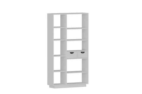 ARNETTİ LUMA 10 BÖLMELİ 2 DOLAPLI MODERN KİTAPLIK BEYAZ - LUMA