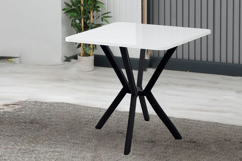 ELİS MUTFAK MASA TAKIMI, 2 SANDALYE, SİYAH, 70X70 CM, YEŞİL