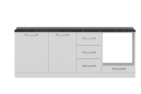 MİNAR 215 CM MUTFAK DOLABI BEYAZ 215-B3-ALT MODÜL