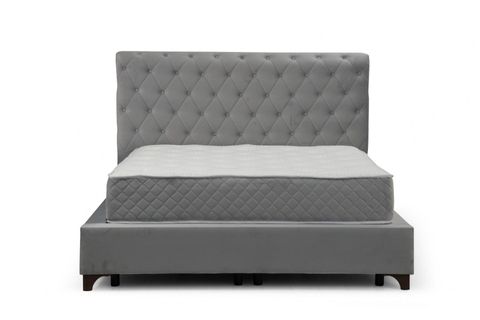 DELUXE SONATA ÇİFT KİŞİLİK BAZA+BAŞLIK+YATAK, GRİ, 140X200
