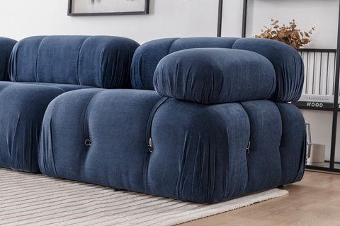 NEW BUBBLE MODULAR CORNER SOFA, NAVY, UK