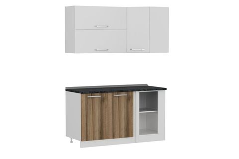 MİNAR 150CM KÖŞE MUTFAK DOLABI BEYAZ DORE K150D2