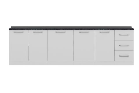 MİNAR 290 CM MUTFAK DOLABI BEYAZ 290-B1-ALT MODÜL