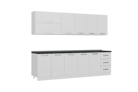 MİNAR VİOLA 275 CM MUTFAK DOLABI BEYAZ 275-B2
