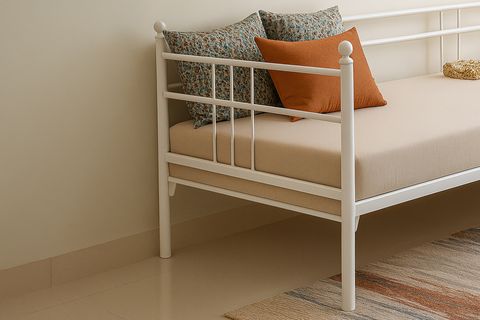 SOHO DAYBED TEK KİŞİLİK BEYAZ, METAL KARYOLA, 90X190