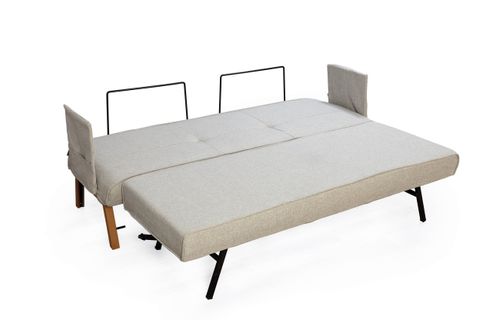 TWİN YIKANABİLİR KANEPE ÜÇLÜ YATAKLI GRİ