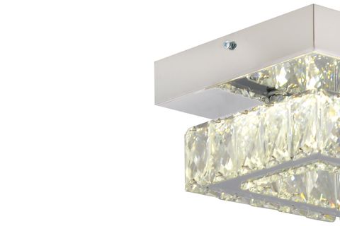 MODİNA TEK KATLI LEDLİ AVİZE, KROM