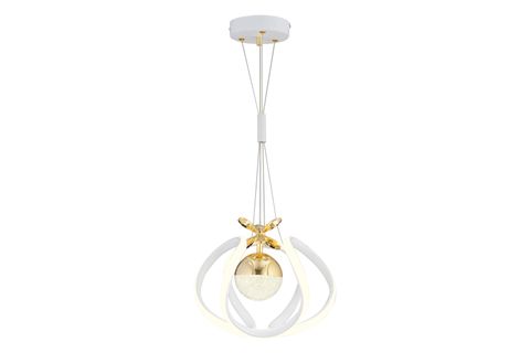 PELİN TEKLİ 3 RENKLİ LED AVİZE, BEYAZ GOLD