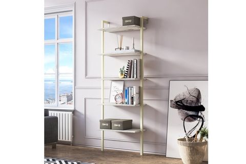 OCASSO MAGLİANA KİTAPLIK, BEYAZ GOLD