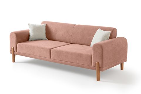 HAMBURG PLUS SIRT MEKANİZMALI ÜÇLÜ KOLTUK, PEMBE