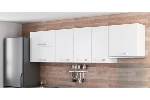 MİNAR 275 CM MUTFAK DOLABI BEYAZ 275-B4-ÜST MODÜL