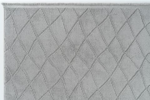  NEWYORK COOL KESME HALI 3111, YUMUŞAK TUŞELİ, GRİ, 80X250
