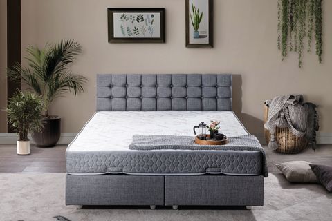 VENEDİK BAZA BAŞLIK LETTO YATAK SETİ, GRİ, 160X200