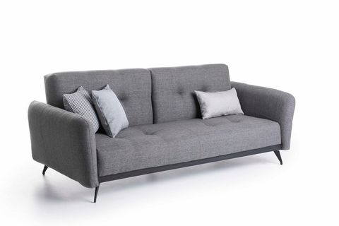 FUTON RON ÜÇLÜ KANEPE, GRİ