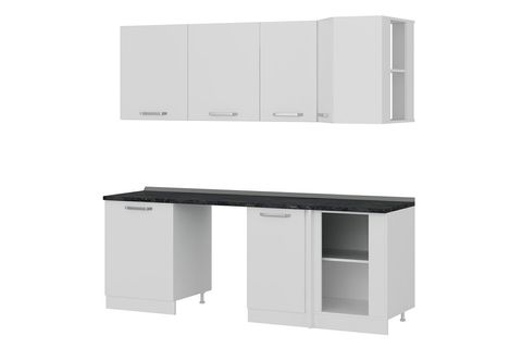 MİNAR 225CM KÖŞE MUTFAK DOLABI BEYAZ K225B2