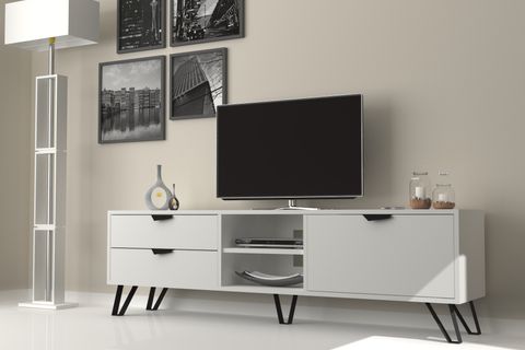 JASMİNE TV ÜNİTESİ, BEYAZ, 170 CM