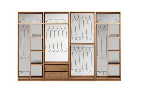 RİTİM GARDIROP, SEPET AYTAŞI, 8 KAPAKLI