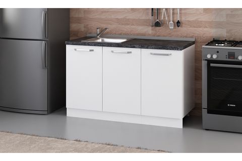 MİNAR 135 CM MUTFAK DOLABI BEYAZ 135-B1-ALT MODÜL