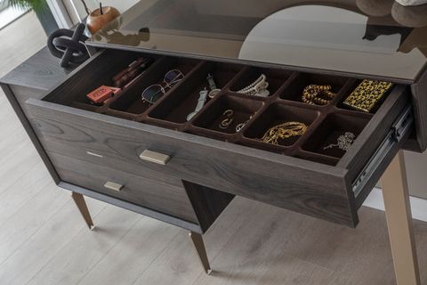 PANDORA NOX YATAK ODASI TAKIMI CAMLI, KÖŞE MODÜLLÜ, KOYU CEVİZ