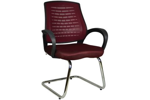 BÜROCCİ ERGO KROMAJLI Z AYAKLI MİSAFİR KOLTUĞU 2052J0547 BORDO