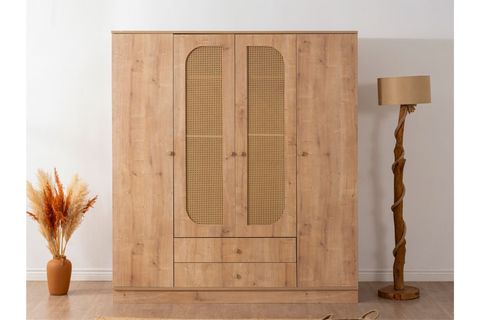 İSKANDİNAV HAZERAN GARDIROP, 4 KAPAKLI