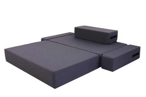 COMFY ÇİFT KİŞİLİK YATAK OLABİLEN KOLTUK, GRİ