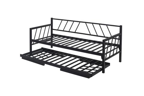GLORY DAYBED YAVRULU METAL KARYOLA, SİYAH, 90X200