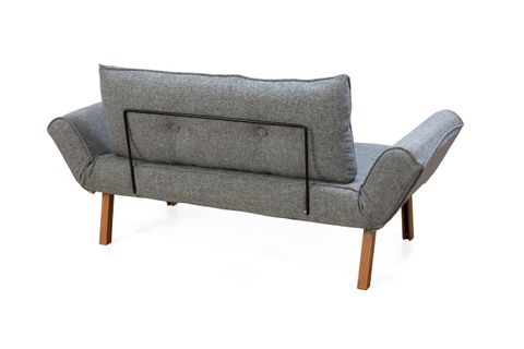 SİNGLE YIKANABİLİR KANEPE İKİLİ YATAKLI GRİ