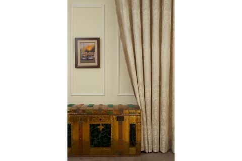 MASSARELLİ FON PERDE DAMASK DESEN KREM 1-2 SEYREK PİLE 90X260