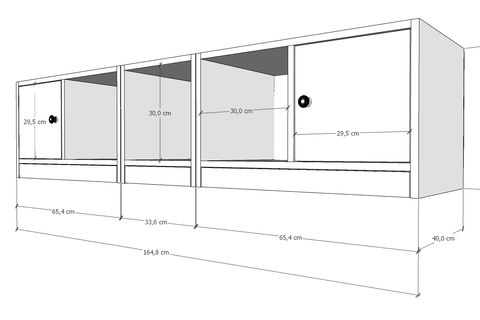 LEKSA 2 KAPAKLI RAFLI KİTAPLIK 160 CM BEYAZ KTP-1194-Ç