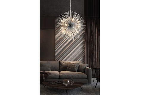 LAMPALUCE SOLE-2 MODERN 12 ADET AVİZE 55CM KROM