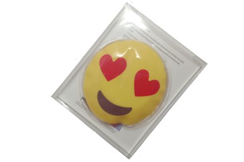 KALPLİ EMOJİ ŞEKİLLİ EL ISITICI, PVC, 9 CM