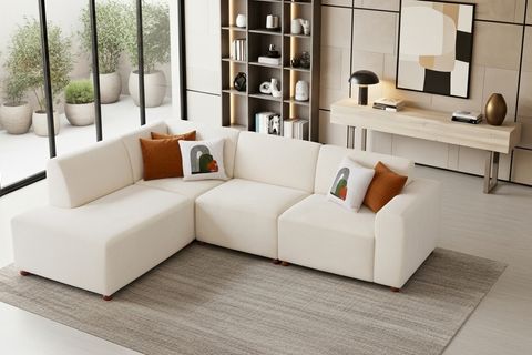 BRUSSELS SOL KÖŞE KOLTUK, BEYAZ