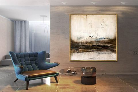 TABLOLIFE GLOOMY ROAD YAĞLI BOYA DOKULU TABLO, GOLD ÇERÇEVE, 60X90