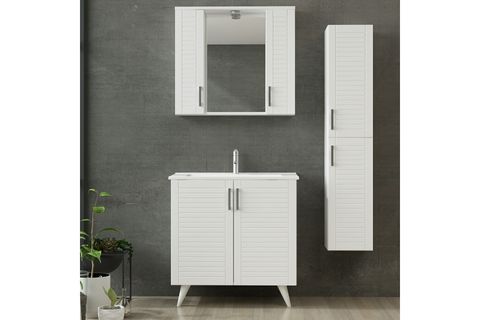 VERA BANYO DOLABI AY2K178, BEYAZ, 85CM