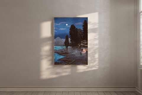 HİROAKİ TAKAHASHİ EL YAPIMI AHŞAP ÇERÇEVELİ TABLO, 50X70, III