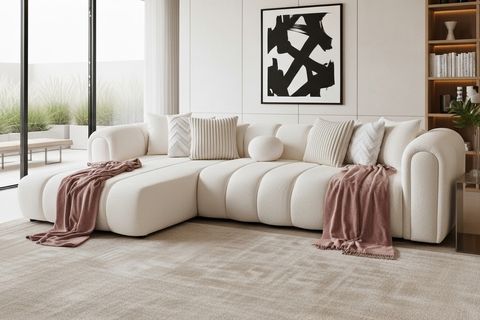 OSLO KÖŞE KOLTUK, SOL, BEYAZ